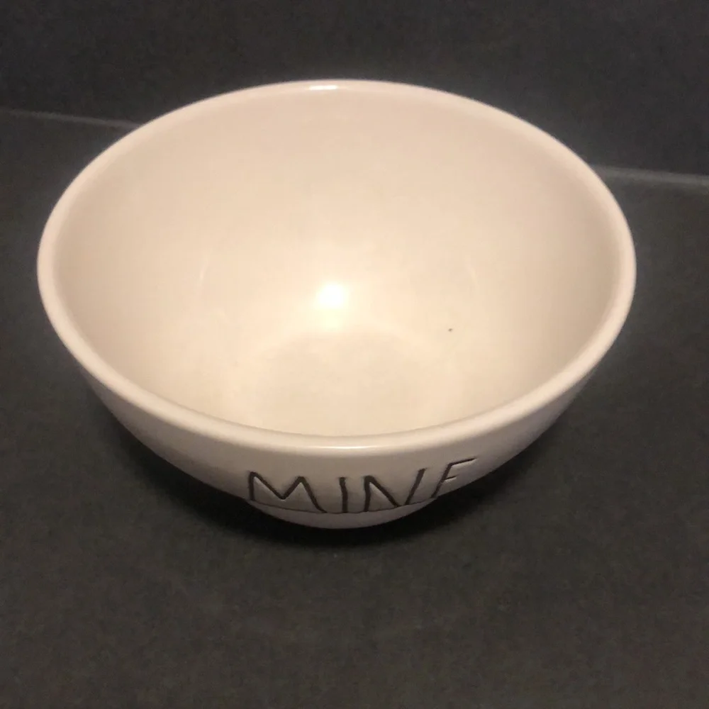 Rae Dunn Artisan Collection by Magenta Small Footed Bowl “Mine”